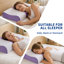 Oreiller cervical ergonomique en mousse à mémoire de forme avec soutien profilé de la nuque et housse lavable en Tencel