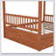 Wooden Canopy Bed With Storage Drawers-403243035-403243034