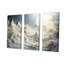 Abstrait Snowy Winter Mountains III - Art abstrait paysage mural-1696595974-1696595975