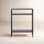 Ricardo 22" Wide Rectangular Console Table with Metal Shelves in Blackened Bronze