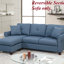 Canapé modulaire réversible en polyfibre capitonné-1701109648