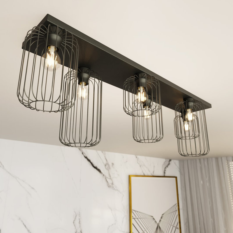 Belissa Flush Mount, Matte Black