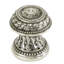 EMPIRE FLARED SHANK KNOB; BURNISHED SILVER FINISH