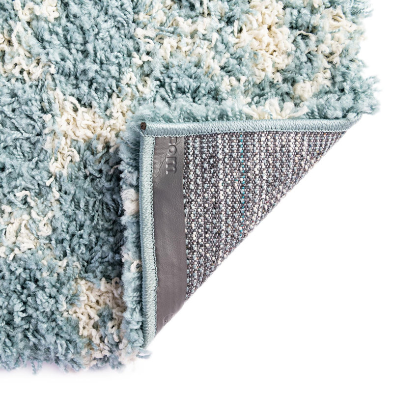 Tapis bleu clair Griego, Tapis de couloir 2 pi x 5 pi 1 po