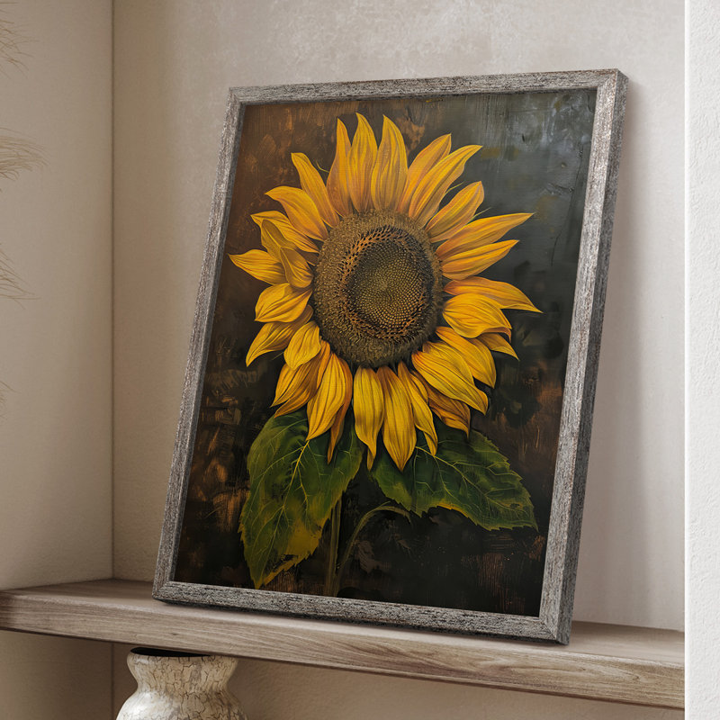 Reproduction encadrée FLORAL Series CDXCV - bois massif, H 30 po x l 24 po