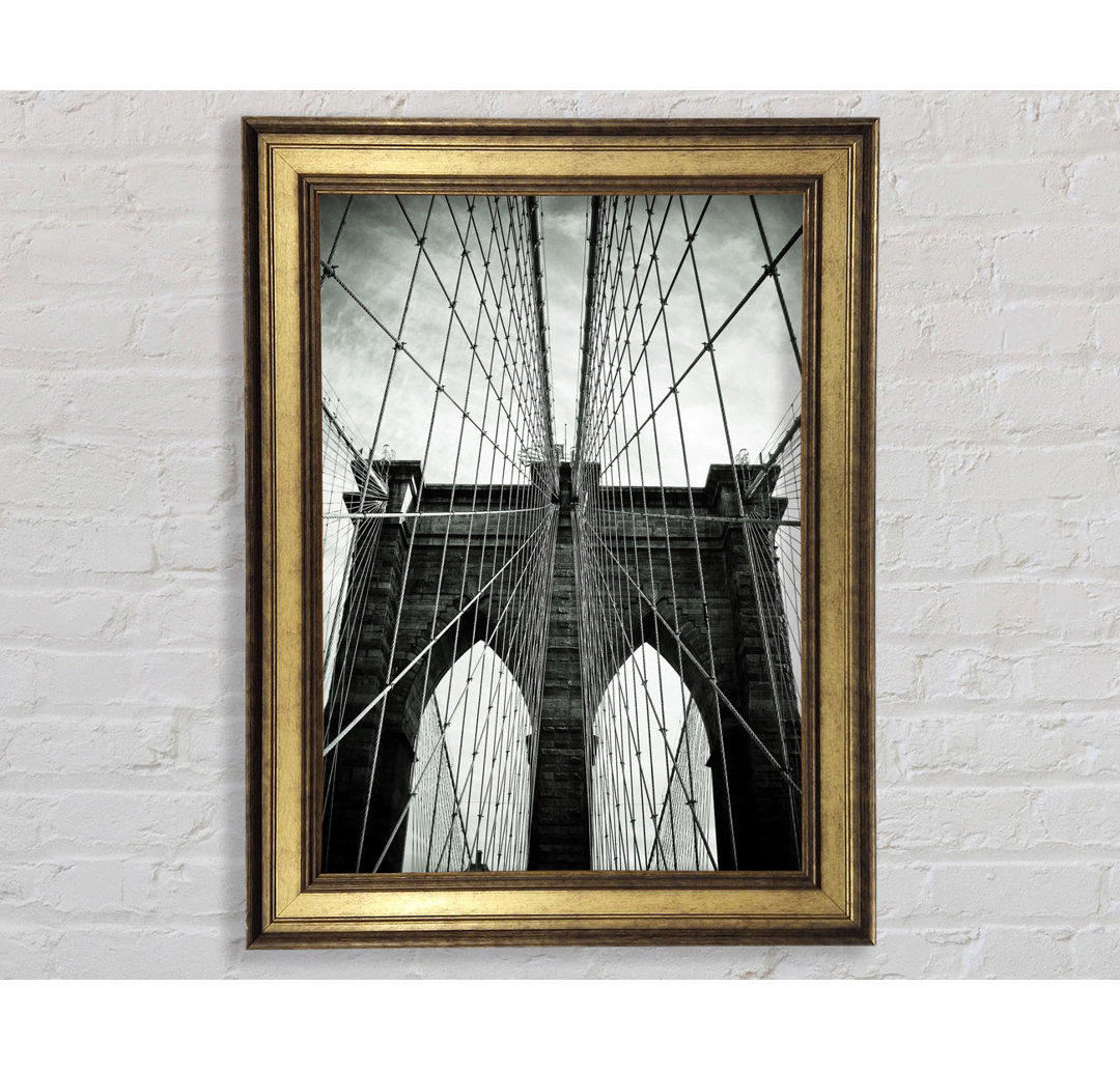 Brooklyn Bridge Arches - Einzelne Bilderrahmen Kunstdrucke