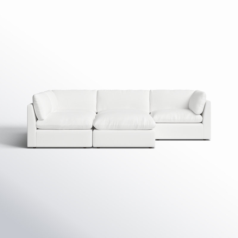 Dome 5 - Piece Modular Upholstered Chaise L-Sectional