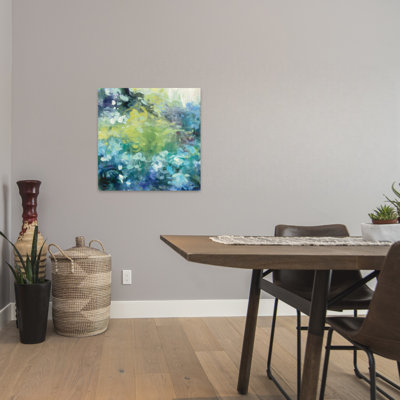 Contemporary Bright Hydrangea I With Blue Florals Art