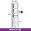  Corner Shelf 4 Tiers, Industrial Bookshelf With Cabinet,32d X 32w X 180h-831883731