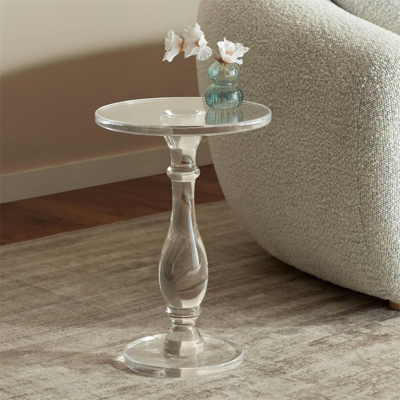 Table de bout en acrylique transparent Modern