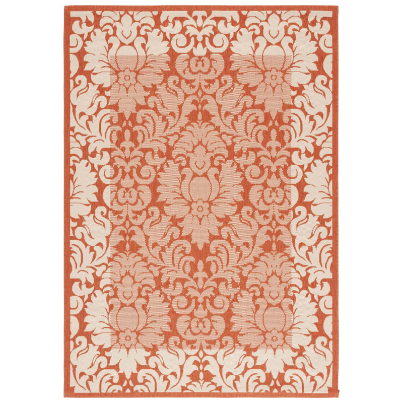 Davonia Performance Floral Rug, Rectangle 5'3" x 7'7"