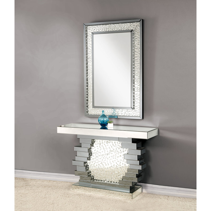 Console, miroir et faux cristaux