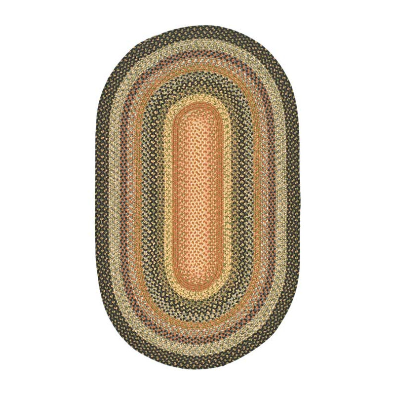 Georgina Hand Woven Performance Machine Washable Geometric Indoor/Outdoor Area Rug, Oval 4' x 6'