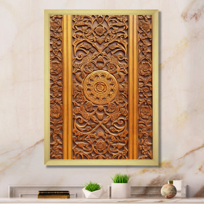 " Old Carved Wooden Door VI "