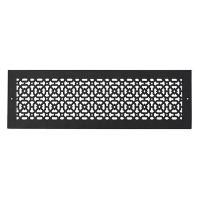 AIR RETURN 6"x24" Duct Opening | Heavy Cast Aluminum Duct Cover (8"x26" Overall) | Powder Coated