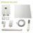 Shower System With Waterfall Tub Spout,12 Inch Ceiling Mount Square Shower System With Rough-In Valve-122404535