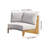 8-Piece Farmhouse Curved Modular Outdoor Patio Sectional Sofa Set with Coffee Table