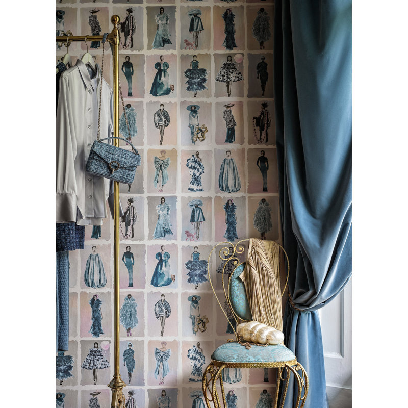 Couture Carousel, China Blue Pearl