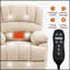 Fauteuil inclinable électrique en chenille de 23 po de large à dossier haut avec massage par vibrations et chauffage lombaire-933913683