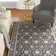 Otterburn Viscose Oriental Rug in Ivory/Navy