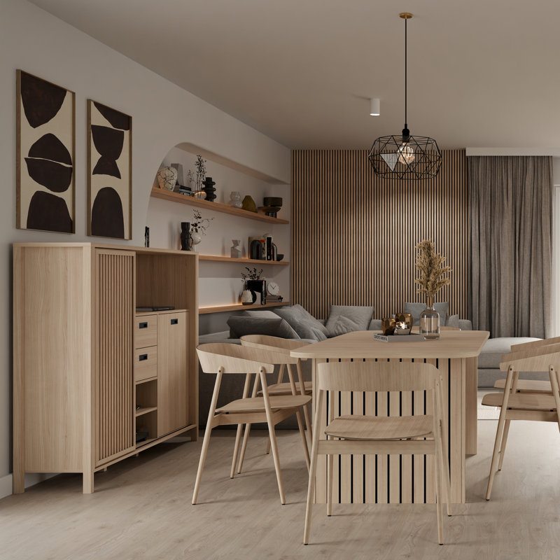 JYTANA Extendable Birch and Pine Dining Table