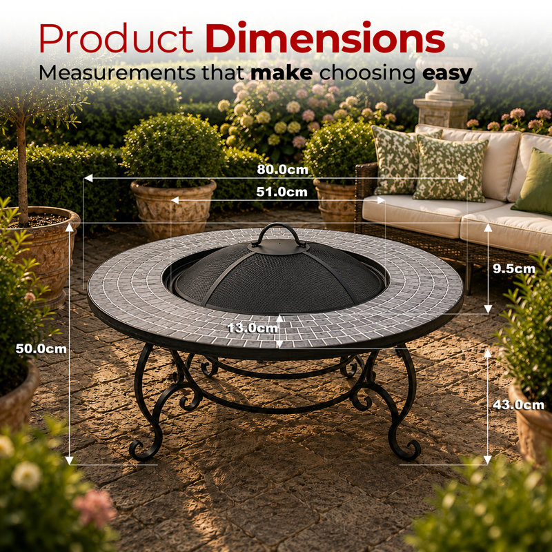 Hexham Round Iron Fire Pit