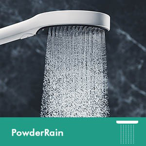 Hansgrohe Rainfinity Handheld 3-Jet Showerhead 130, Matte Black, 2.5 GPM