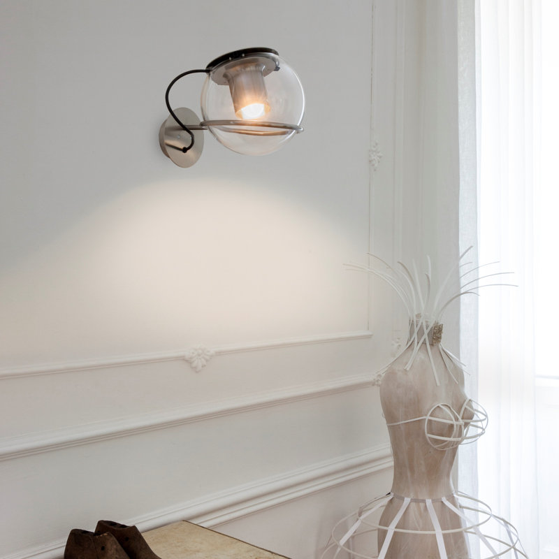 1 - Light Armed Sconce, Satin Gold/Bronze