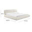 Karol Cream Vegan Leather UK Bed-120138414