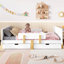 Lit plateforme double avec tiroirs de rangement, structure de lit en bois massif-124917476-124917479