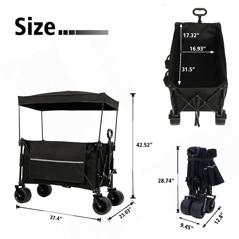 Chariot utilitaire pliable polyvalent et robuste avec des fonctionnalités avancées