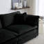 Canapé modulaire confortable à assise profonde modulaire réversible et confortable à 6 places avec 3 repose-pieds, 3 coussins décoratifs et 2 coussins d'accoudoirs