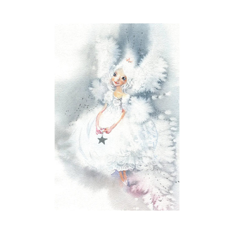 Snow Fairy by Marina Ignatova - Wrapped Canvas Gallery-Wrapped Canvas Giclée, 66.04 cm H x 45.72 cm W x 1.91 cm D