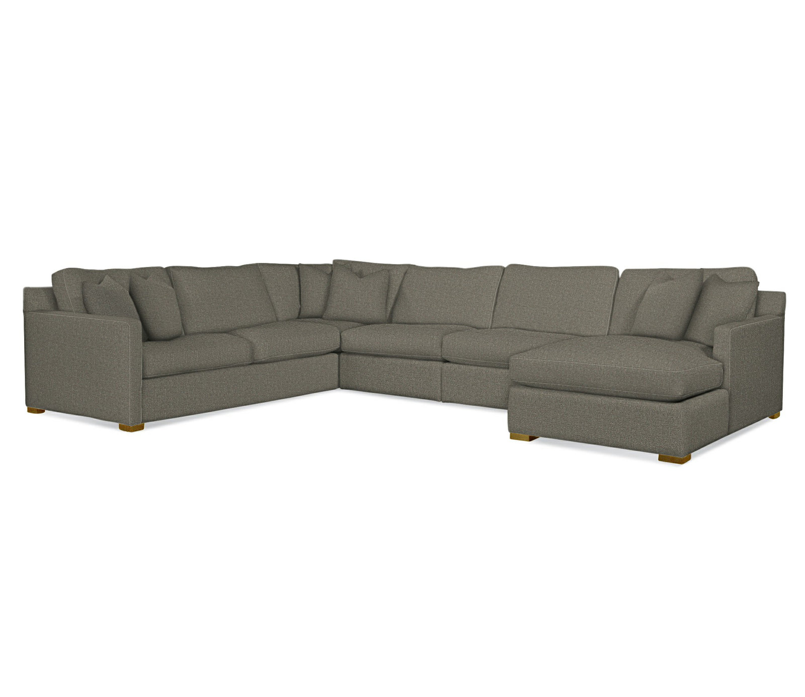 Bel-Air U-Sectional, Gray Sugar Performance; 0863-84, Left Hand Facing, Havana Finish