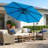 10' Octagon Cantilever Umbrella with Weighted Base-2139628089