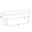 Banc de rangement contemporain en métal chromé et similicuir gris