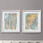 Fjord I, ensemble de 2 reproductions d’art graphique encadrées sur papier