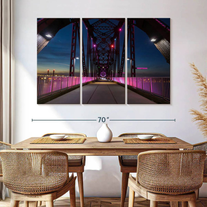 Rorry Big Four Bridge At Night, 42" H x 65" W