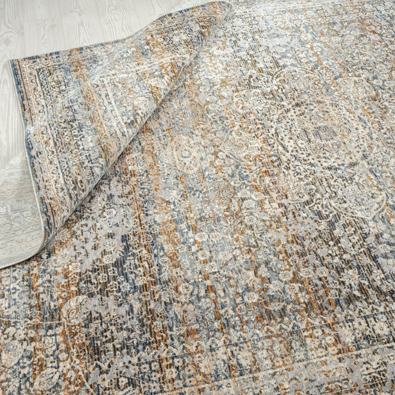 Dmon Floral Indoor Rug, Rectangle 5'3" x 7'6"