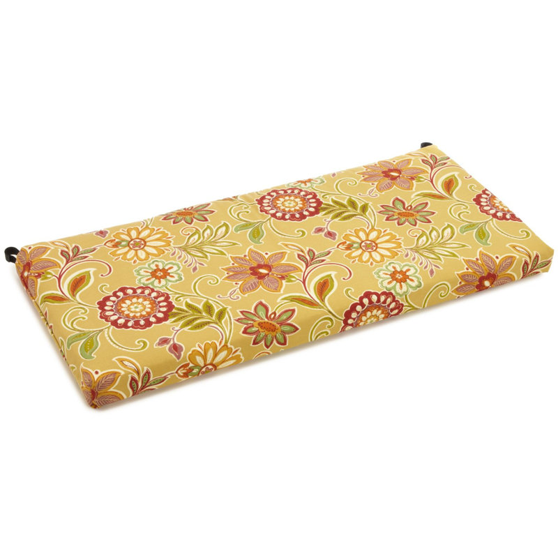 Coussin de banc intérieur / extérieur résistant aux intempéries, H 3,5 po x l 57 po x P 19 po, Pompéi Alenia