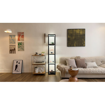 Lampe sur pied à colonne 66 "Amiiyah