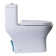 Siège de toilette allongé de remplacement à fermeture douce