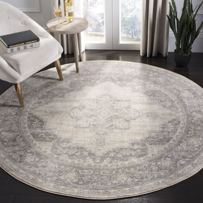 Tapis oriental crème / gris Aurelle