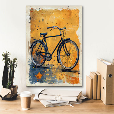 Williston Forge 'Vintage Black Bicycle' by Momart Canvas Wall Art
