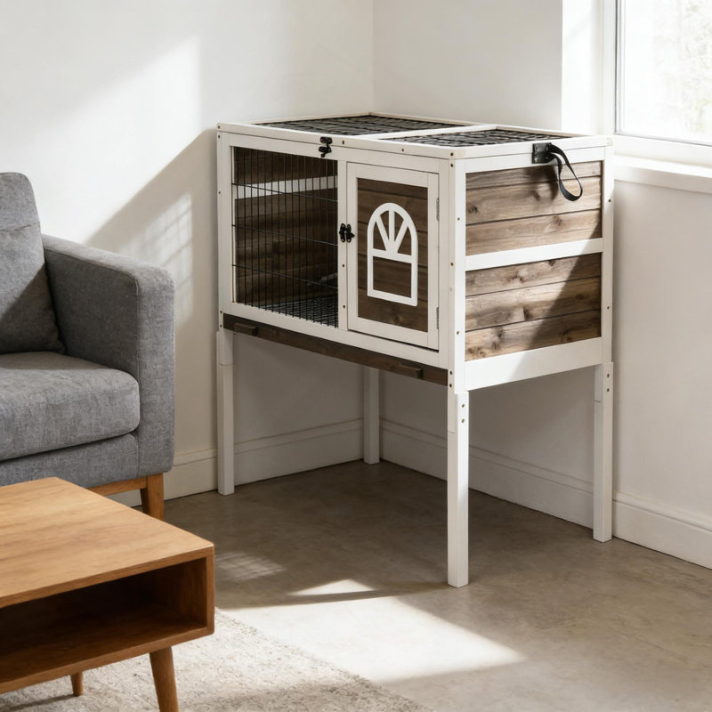 Maison pour animaux spacieuse, clapier en bois