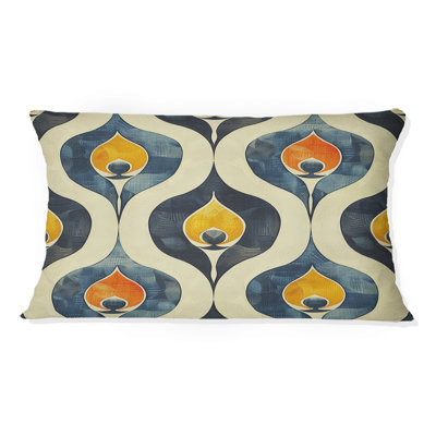 Coussin lombaire orange Midcentury Charm II - Midcentury