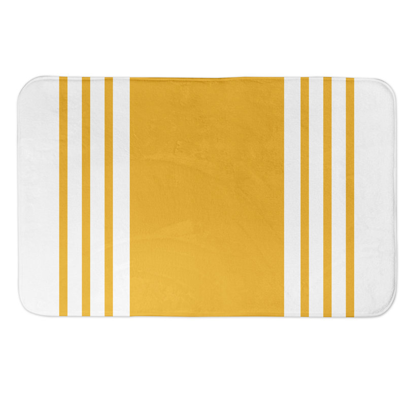 Tapis pour salle de bain Farmhouse, Jaune