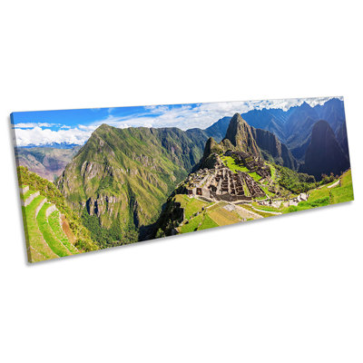 Machu Picchu Peru - Wrapped Canvas Panoramic Art Prints