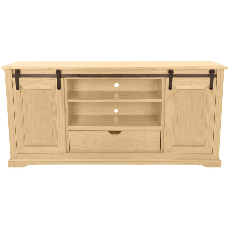 Meuble télé 60 po, H 32 po x L 18 po x l 60 po, Chêne léger