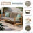 Outdoor Wicker 3 Seater Sofa, Patio Furniture Conversation Set For Backyard-23329667